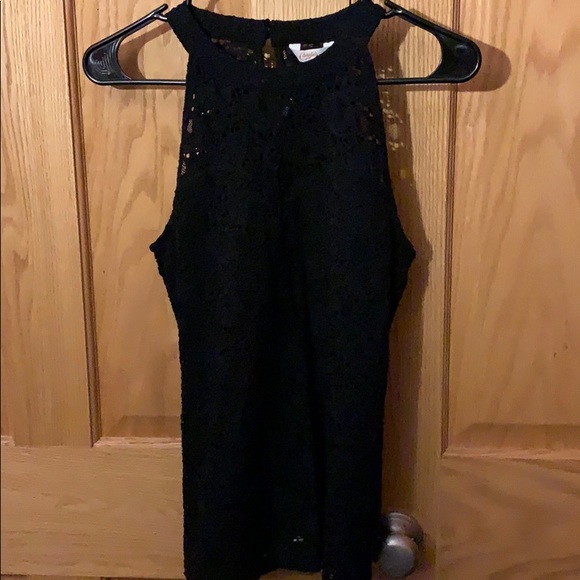 Candie's Tops - ⬇️SALE⬇️ Candies Black Lace Halter Top